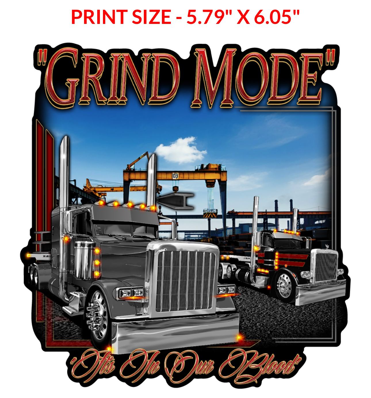 Grind mode sticker