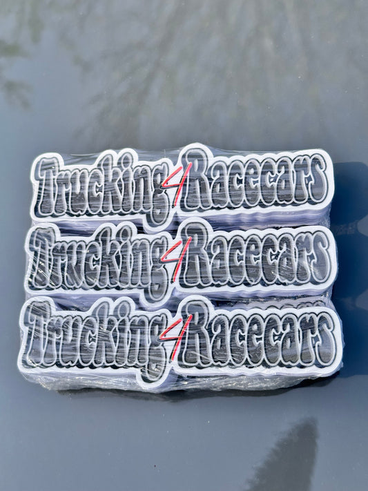 4” trucking4racecars sticker